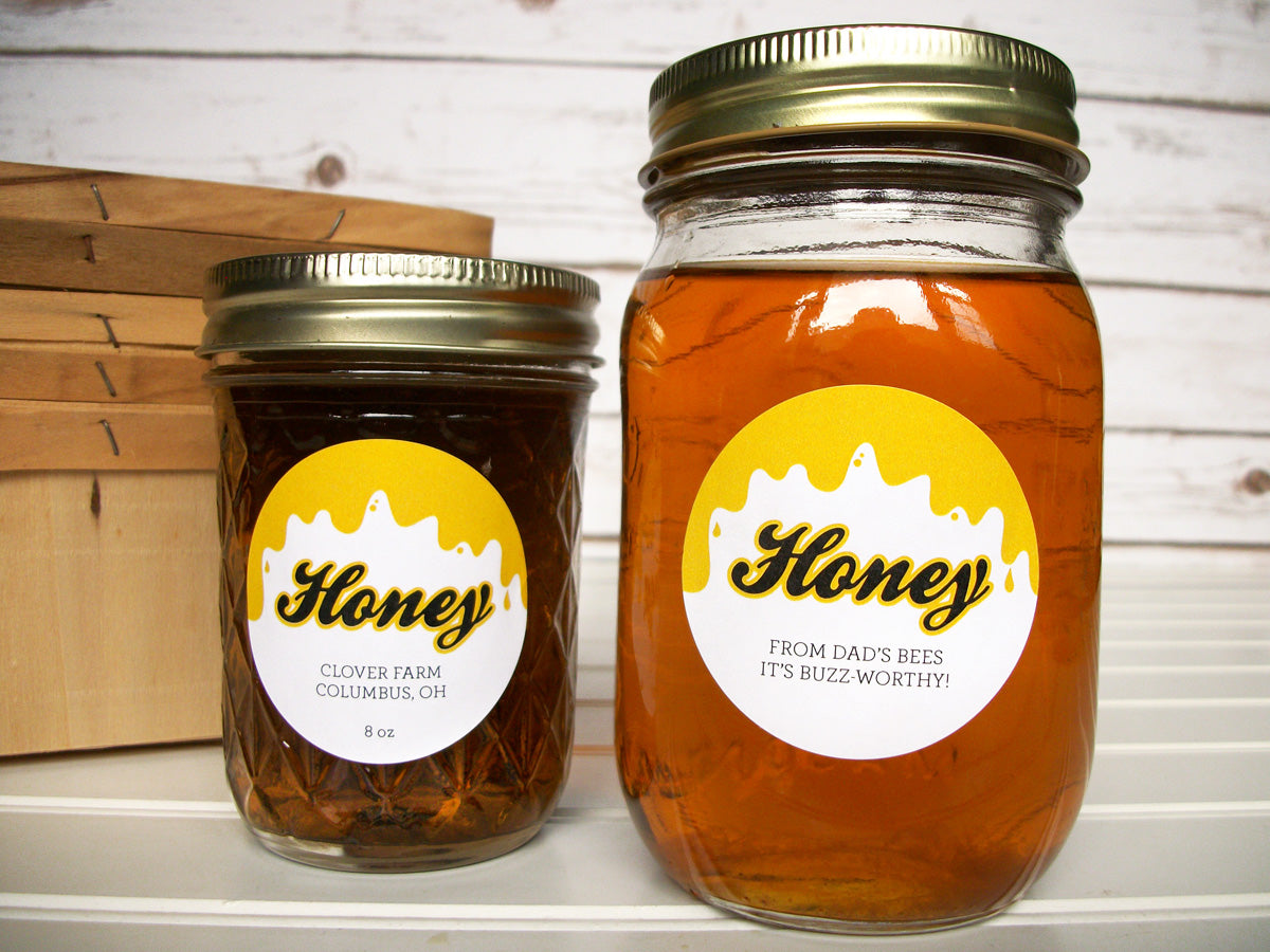 Liquid Gold Custom Honey Jar Labels | CanningCrafts.com