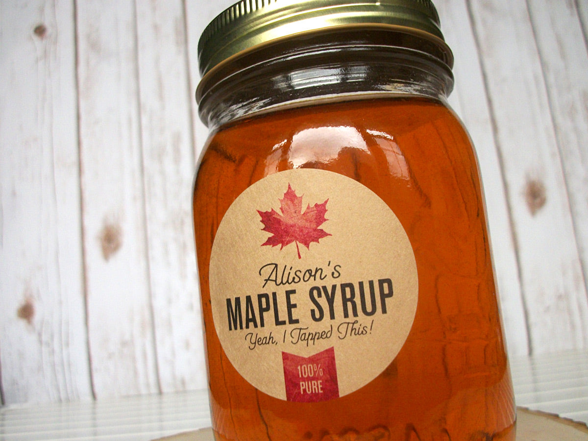 Custom Maple Syrup labels | CanningCrafts.com