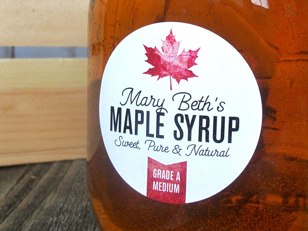 Custom Maple Syrup Bottle Labels for home-based maple sugarers – CanningCrafts custom-maple-syrup-bottle-labels-for-home-based-maple-sugarers-canningcrafts