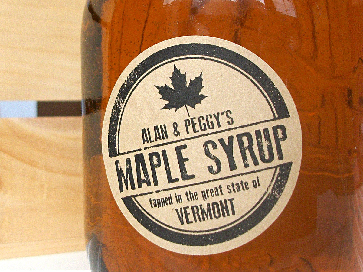 custom Maple Syrup bottle labels | CanningCrafts.com