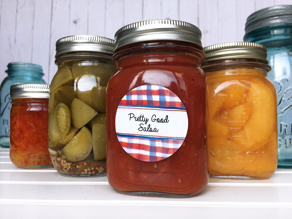 Patriotic Watercolor Canning Labels for home preserved food in mason jars | CanningCrafts.com