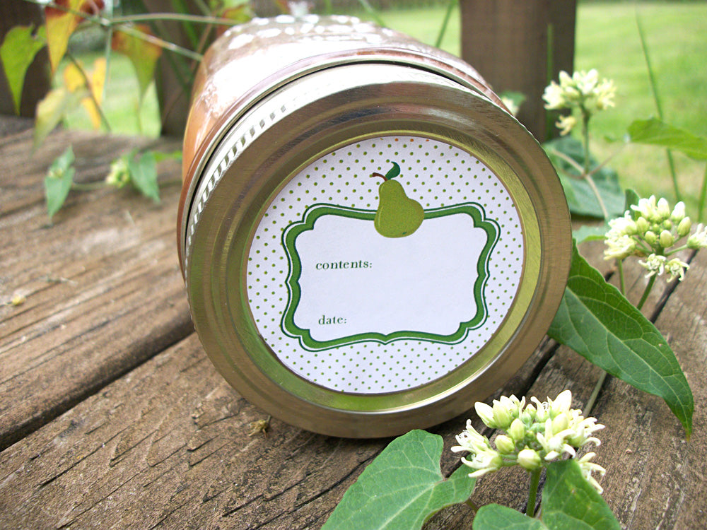 Pear Canning Labels | CanningCrafts.com