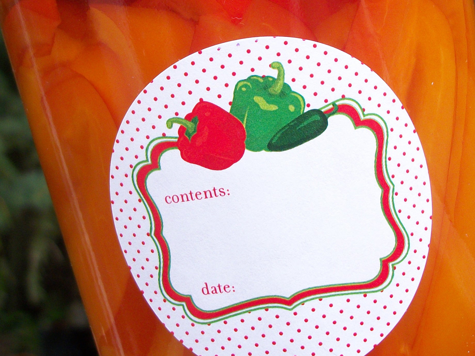 Cute Pepper Canning Labels | CanningCrafts.com