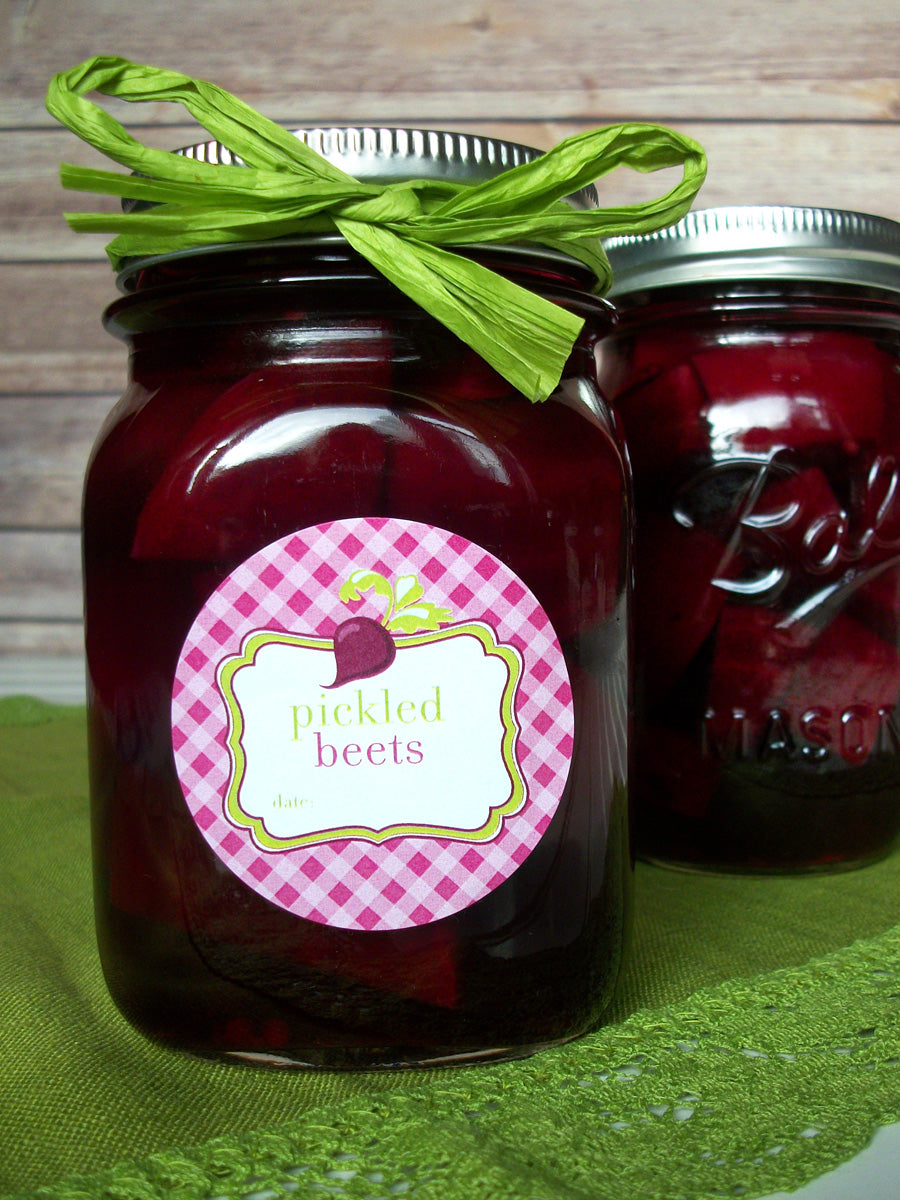 Cute Pickled Beets Canning Labels | CanningCrafts.com