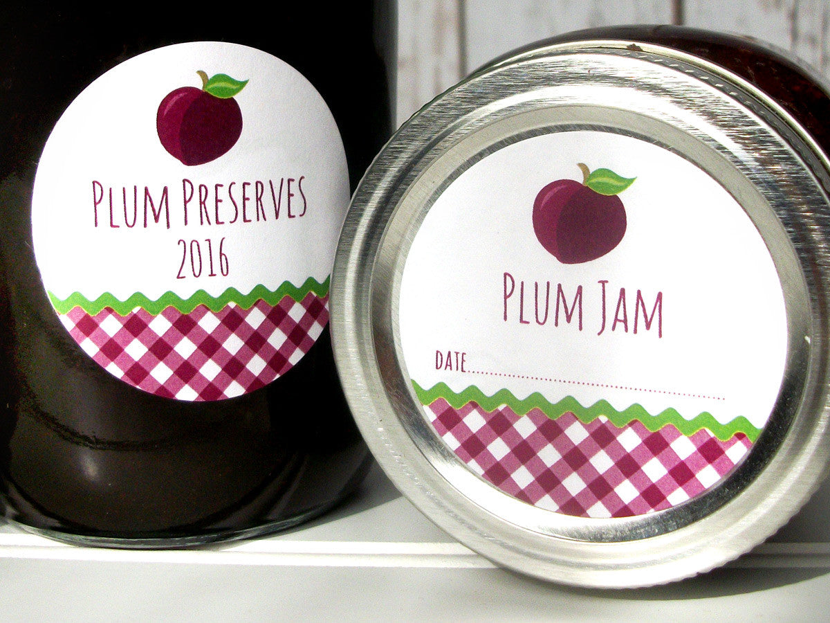 Plum Jam Canning Labels | CanningCrafts.com