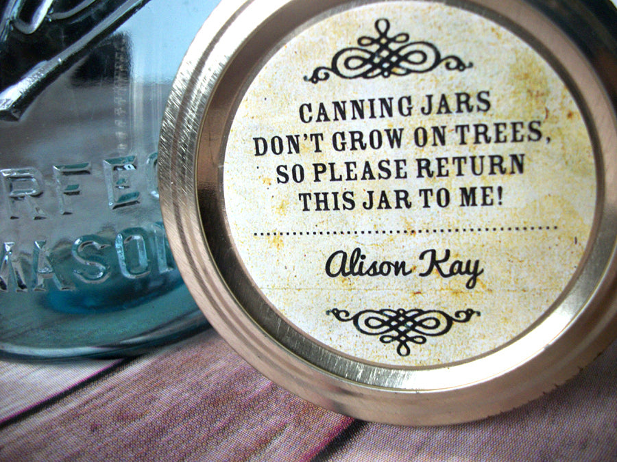 Vintage return jar canning labels | CanningCrafts.com
