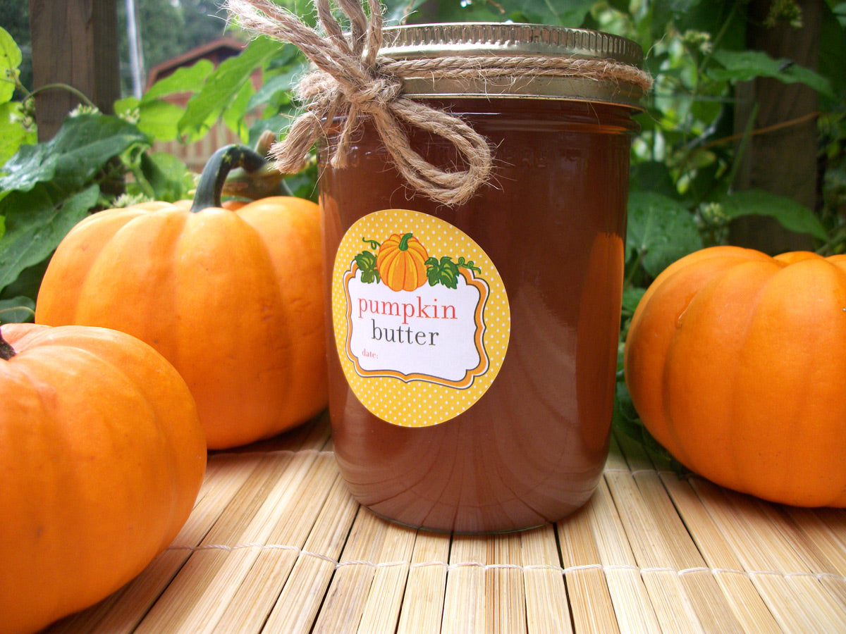 Pumpkin Butter Canning Jar Labels | CanningCrafts.com