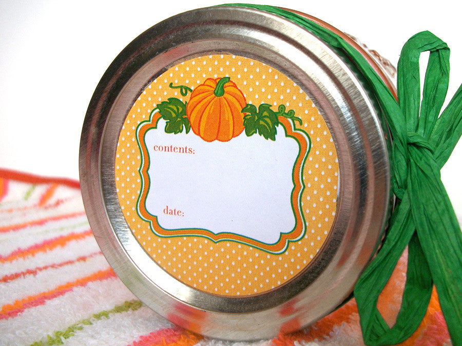 Pumpkin Canning Jar Labels | CanningCrafts.com