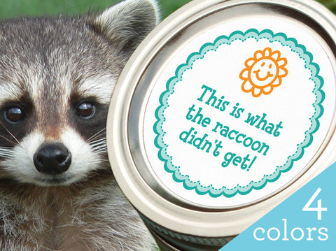Raccoon canning labels | CanningCrafts.com