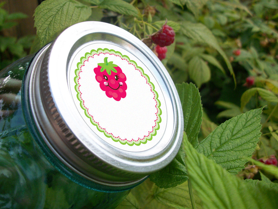 Raspberry Canning Labels | CanningCrafts.com