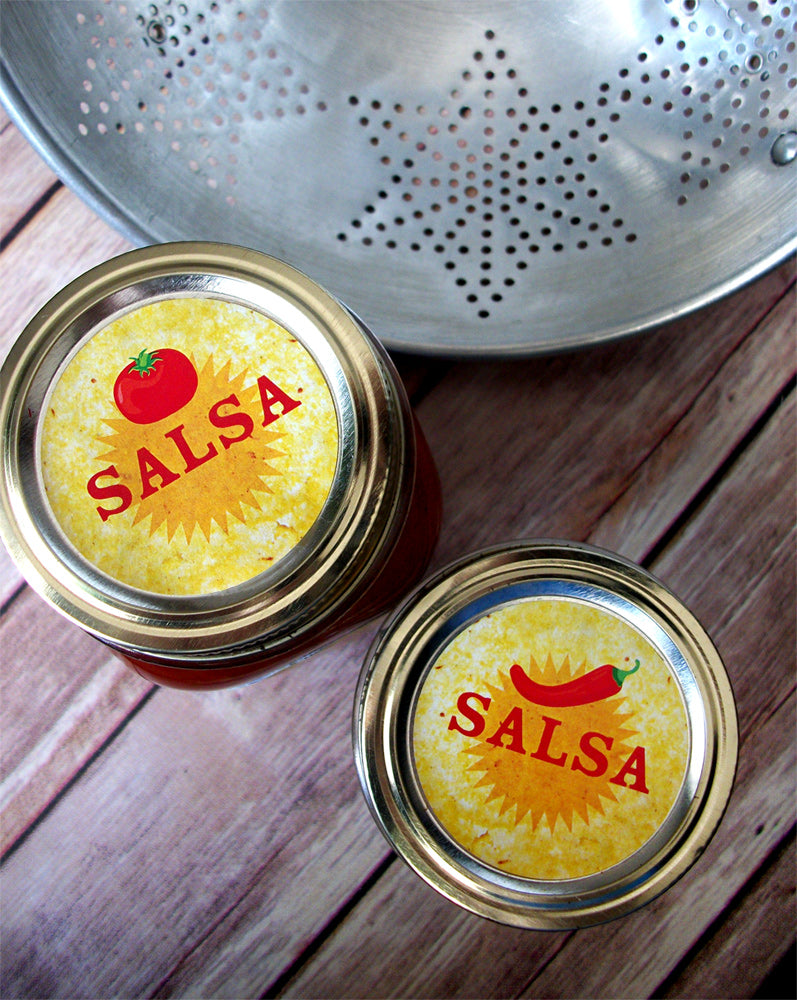 Hot & Mild Salsa Canning Labels | CanningCrafts.com