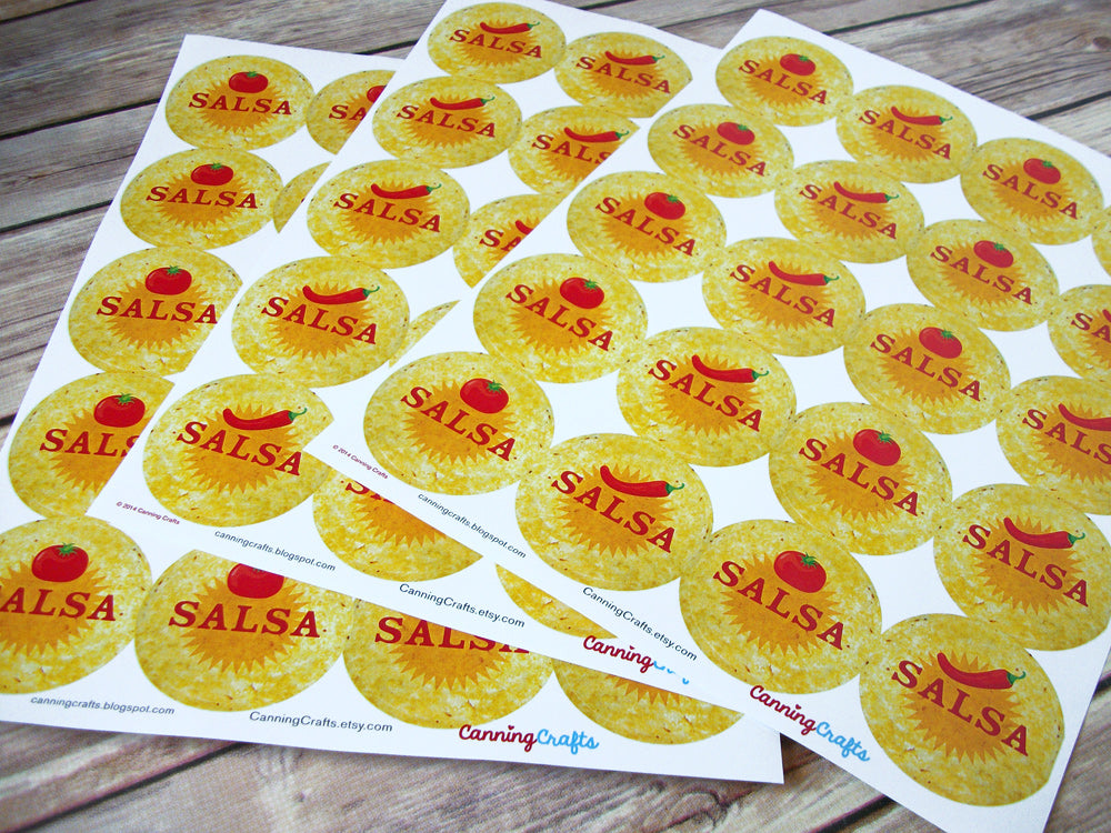 Salsa Canning Labels | CanningCrafts.com
