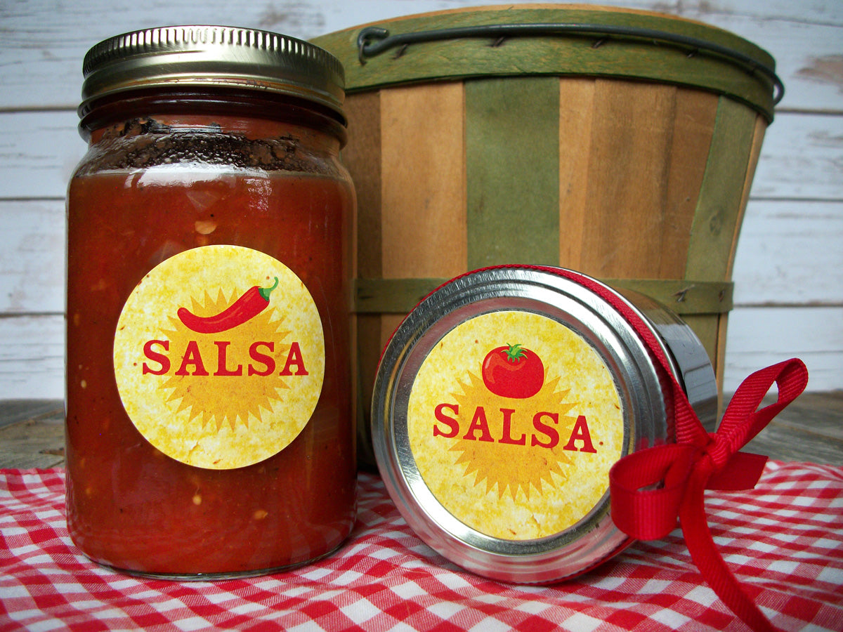 Salsa Mason Canning Jar Labels | CanningCrafts.com