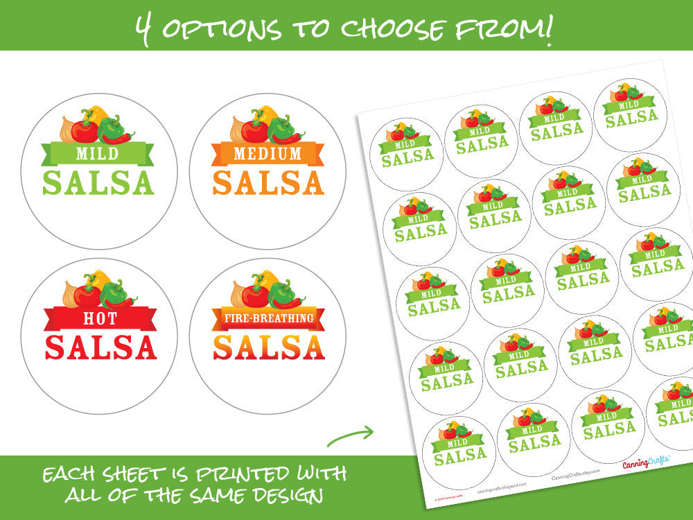Free Printable Salsa Labels Free Printable Salsa Labels