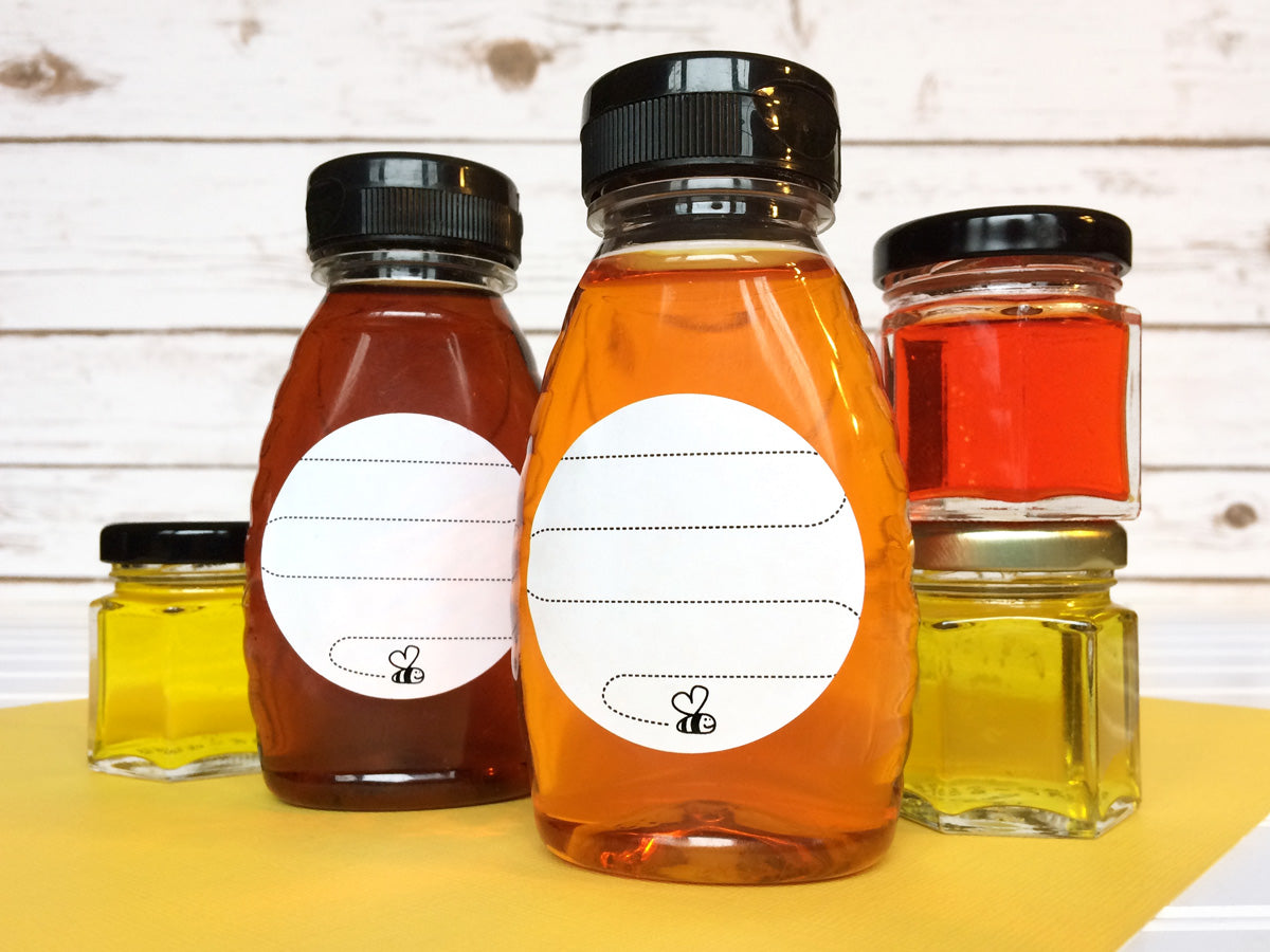 VALUE PACK Beeline Honey Bottle & Canning Labels | CanningCrafts.com