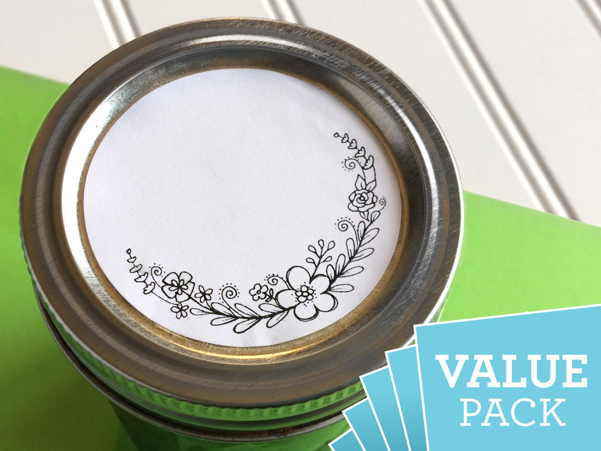 VALUE PACK Scroll Canning Labels