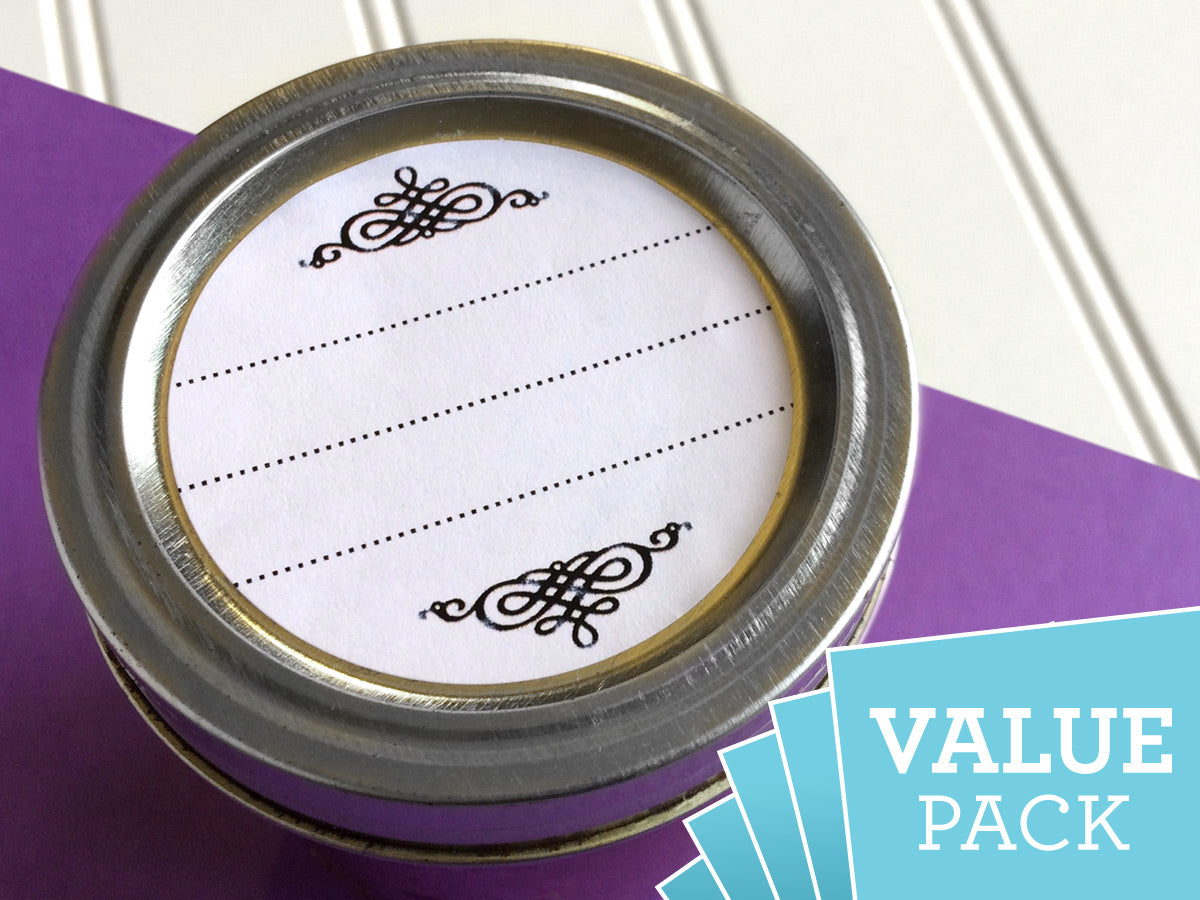 VALUE PACK Scroll Canning Labels | CanningCrafts.com