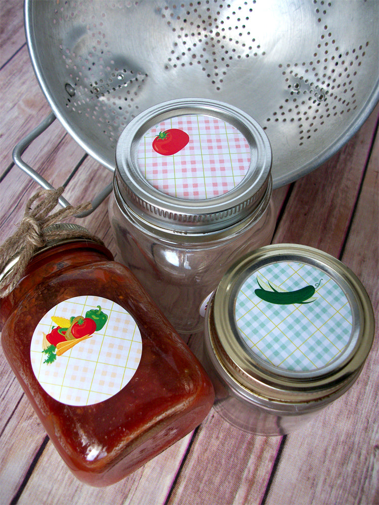 Tomato Pickle Pepper Vegetable Canning Jar Labels | CanningCrafts.com