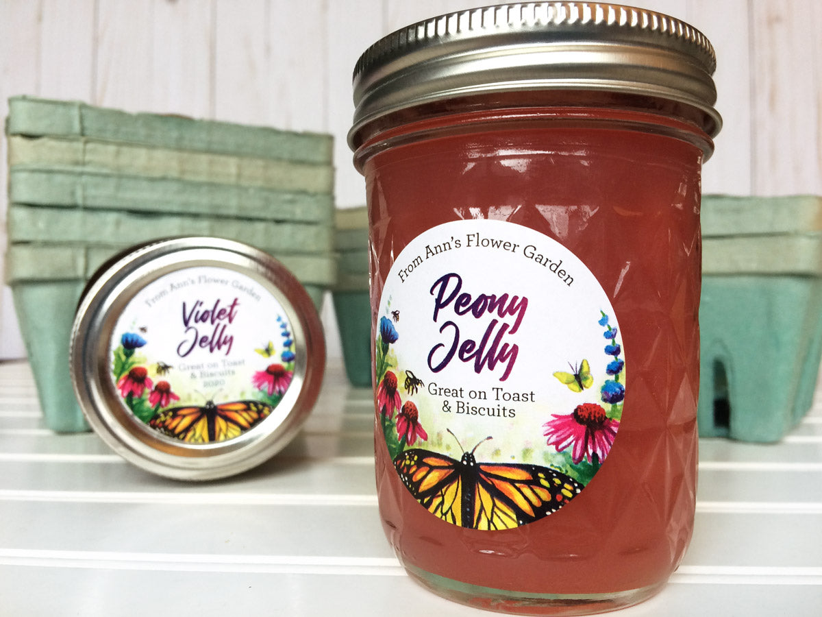 Custom Watercolor Butterfly Jam & Jelly Canning Jar Labels | CanningCrafts.com