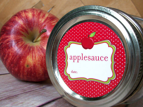 Cute Applesauce Canning Labels | CanningCrafts.com