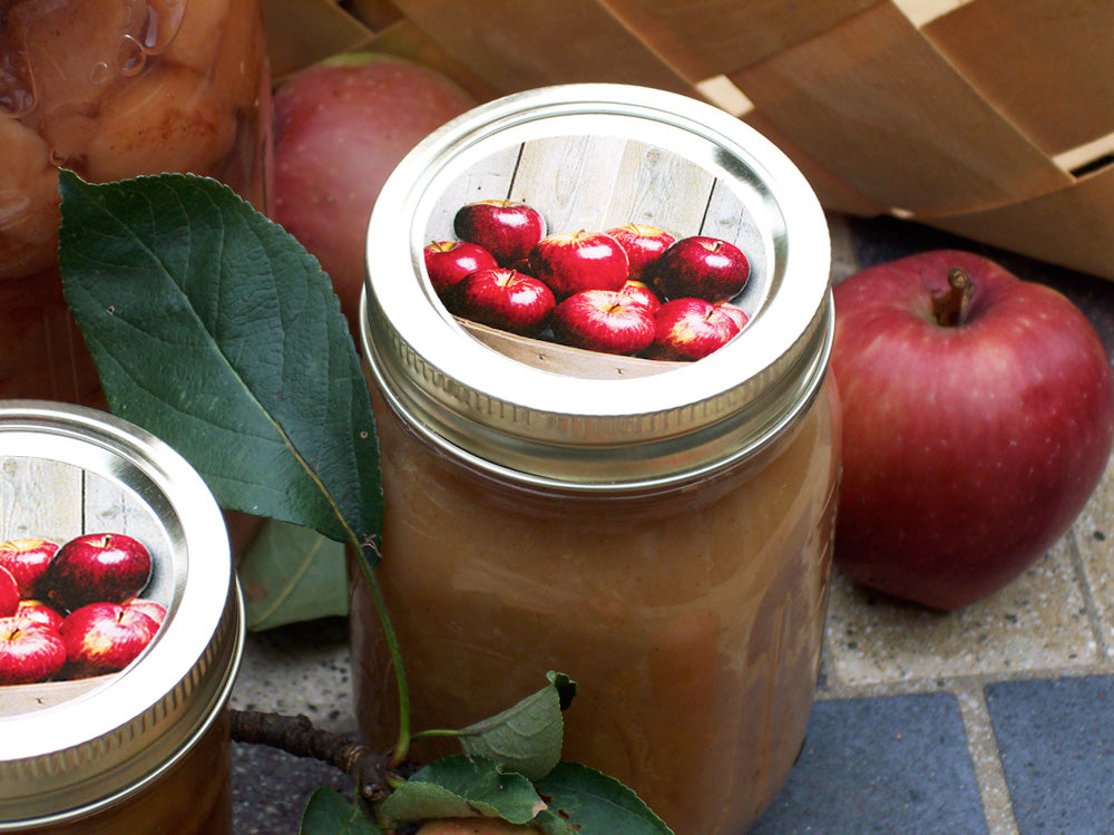 Market Fresh Apple Canning Jar Labels | CanningCrafts.com