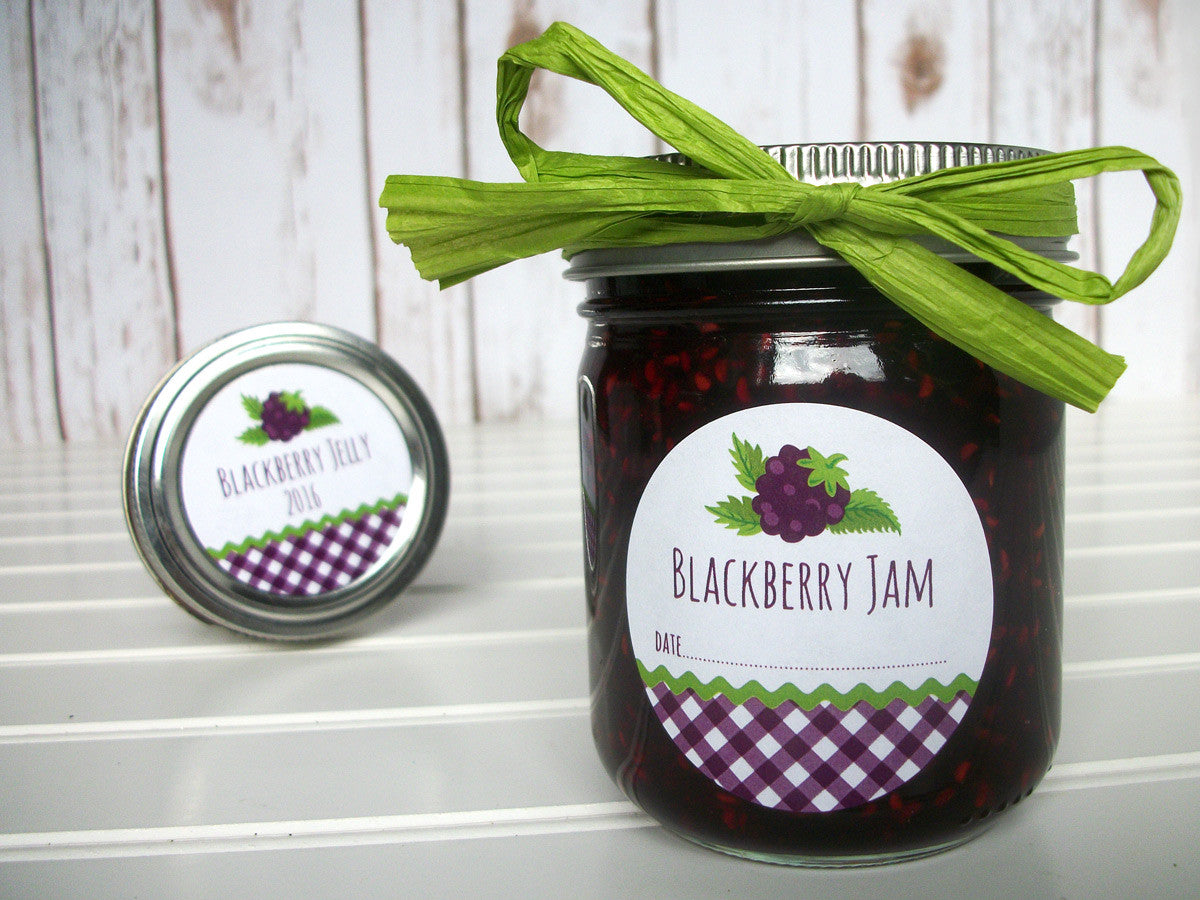 Blackberry Jam Canning Labels | CanningCrafts.com