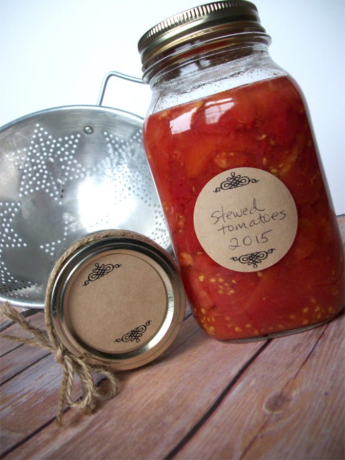 blank vintage kraft canning jar labels | CanningCrafts.com