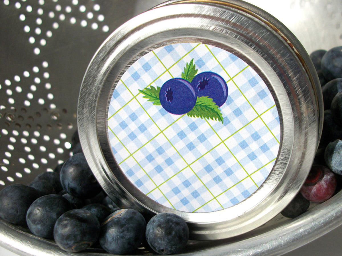 canned blueberries