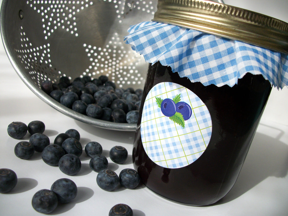 canned blueberries