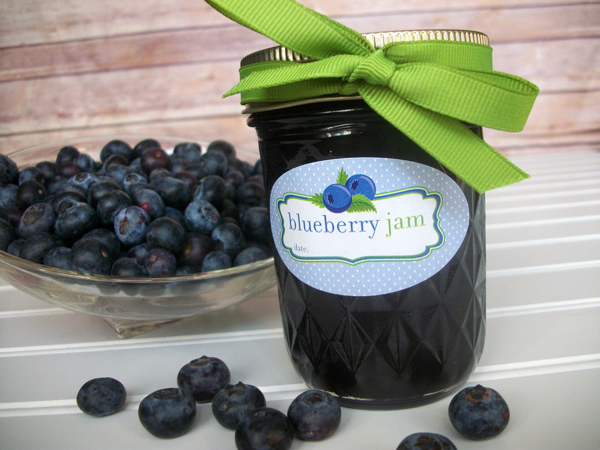 Blueberry Jam Canning Labels | CanningCrafts.com