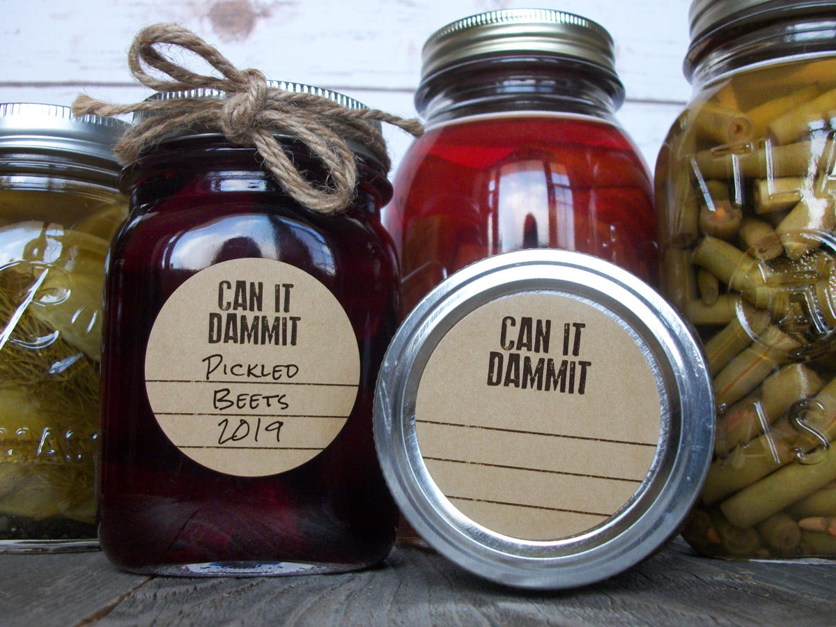 Kraft Can it Dammit Canning Labels | CanningCrafts.com
