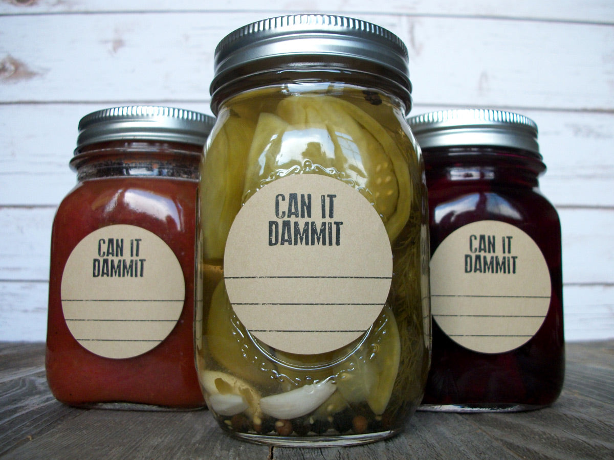 Kraft Can it Dammit Canning Labels | CanningCrafts.com