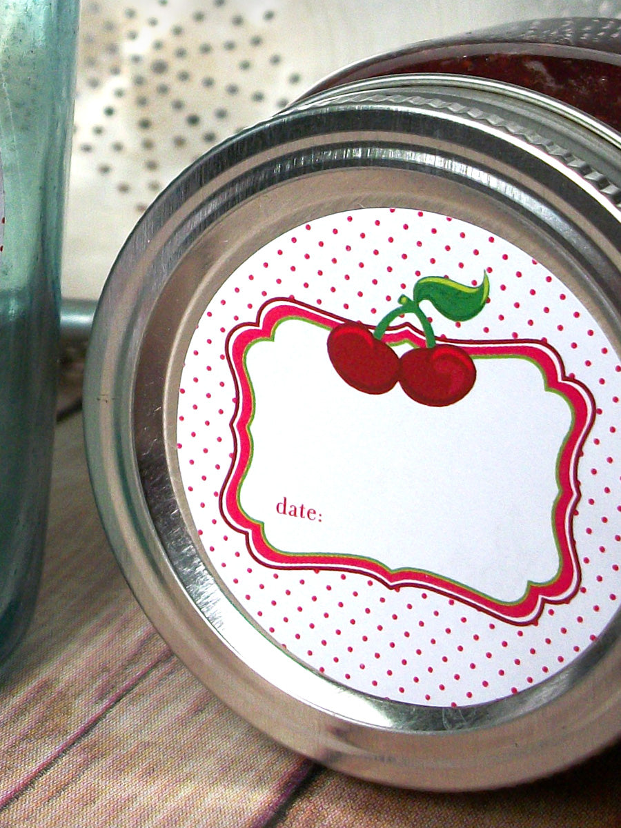 Cherry Canning Jar Labels | CanningCrafts.com