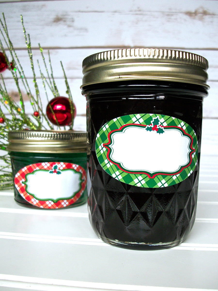 Oval Christmas Canning Jar Labels | CanningCrafts.com