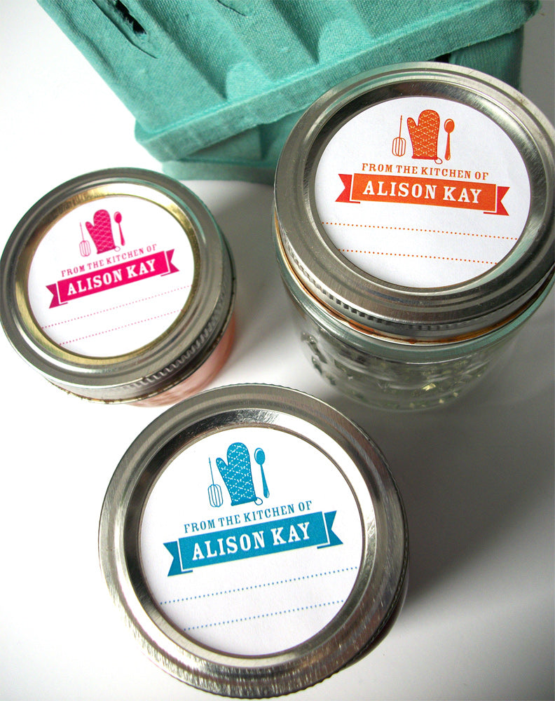 Colorful Custom Kitchen Canning Jar Labels | CanningCrafts.com