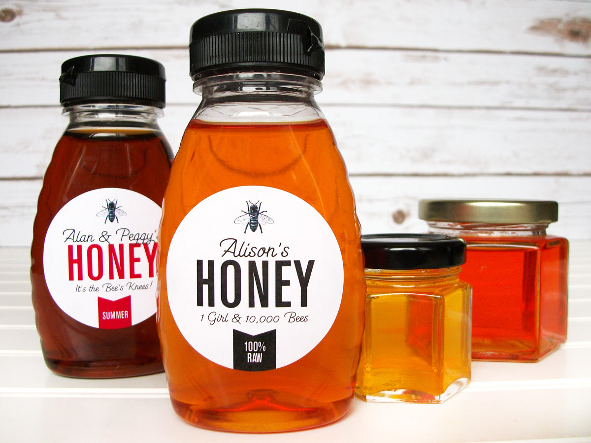 Custom Colorful Honey Labels | CanningCrafts.com