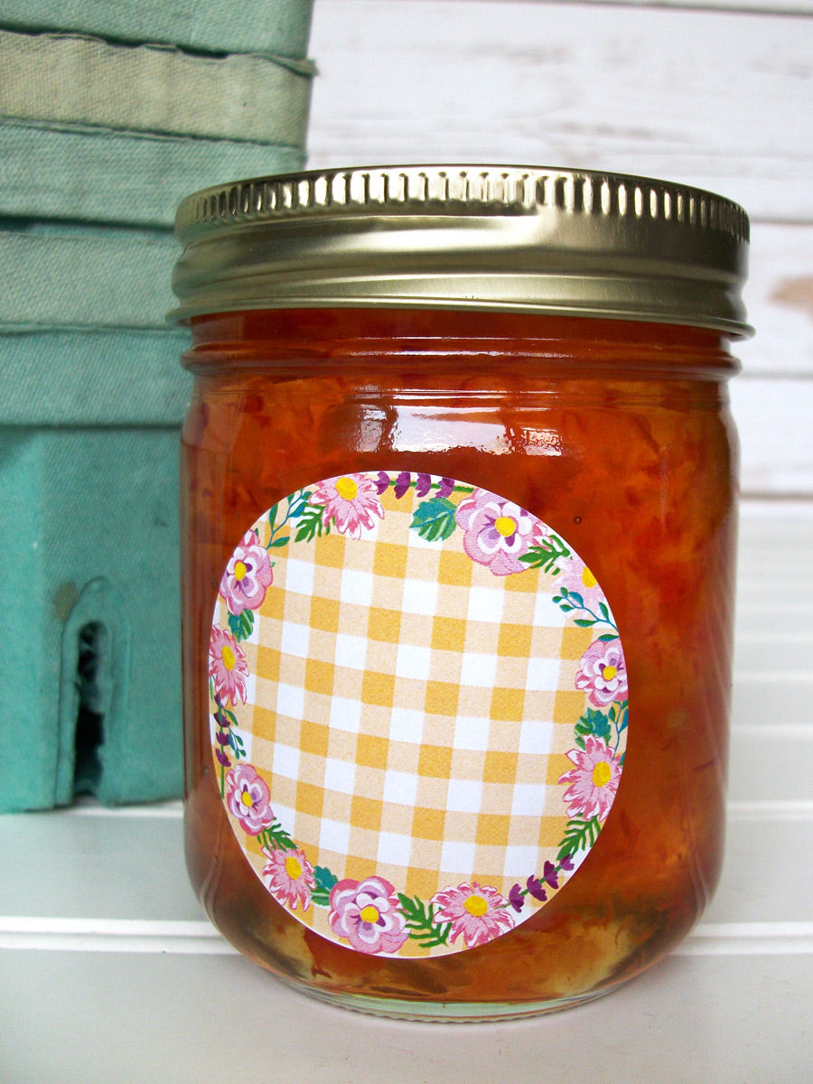 Cottage Chic Flower Jam & Jelly Jar Labels | CanningCrafts.com