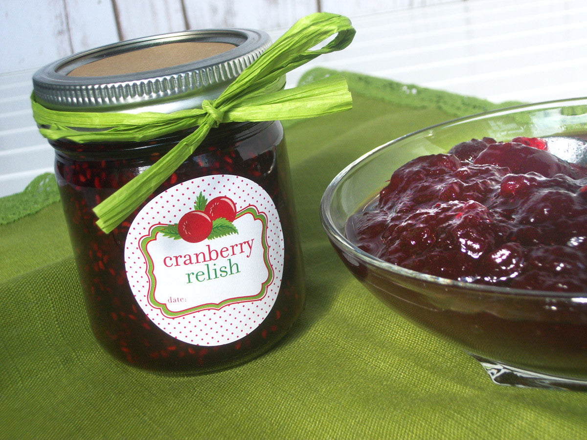 cranberry relish canning jar label | CanningCrafts.com