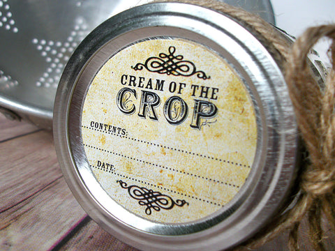 Vintage Cream of the Crop Canning Label | CanningCrafts.com