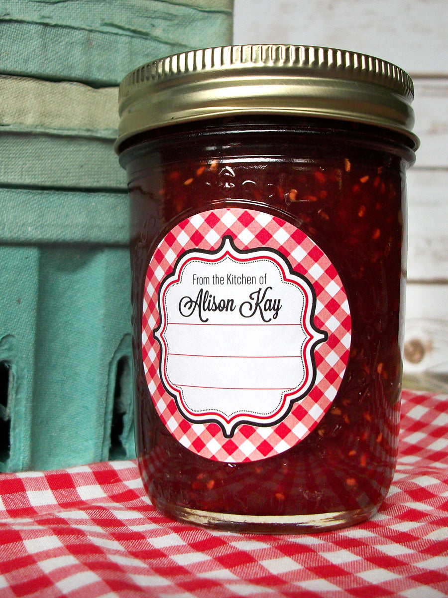 Custom Kitchen Canning Labels printed with your name | CanningCrafts.com