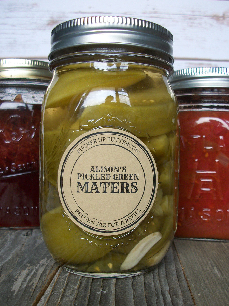 Customizable Canning Labels Custom Kraft Apothecary Canning Labels for jam jar candles sugar scrub ...