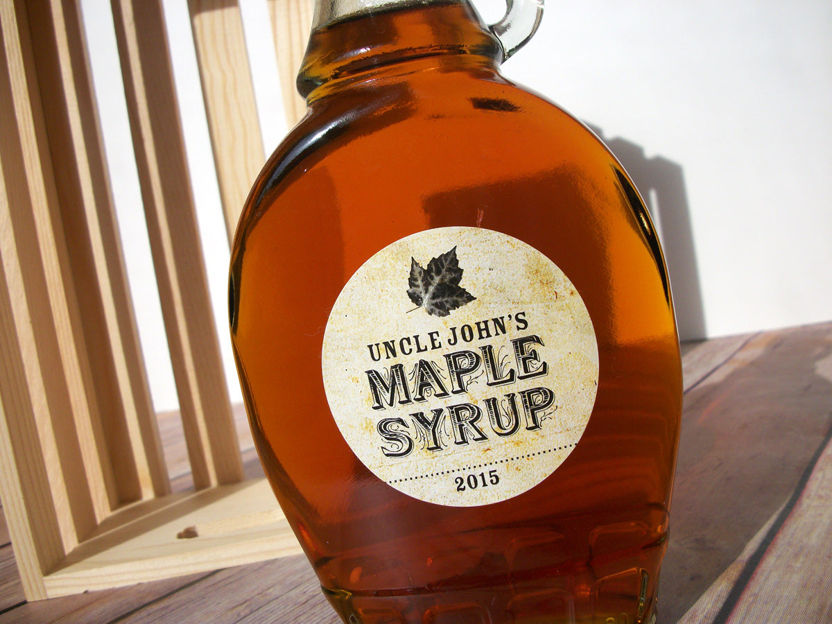 Custom Vintage Maple Syrup Label | CanningCrafts.com