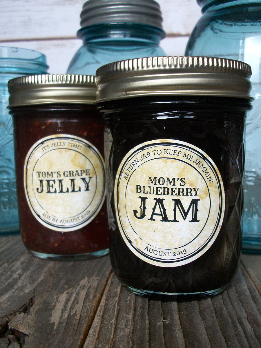 Custom Vintage Apothecary Jam & Jelly Jar Canning Labels | CanningCrafts.com
