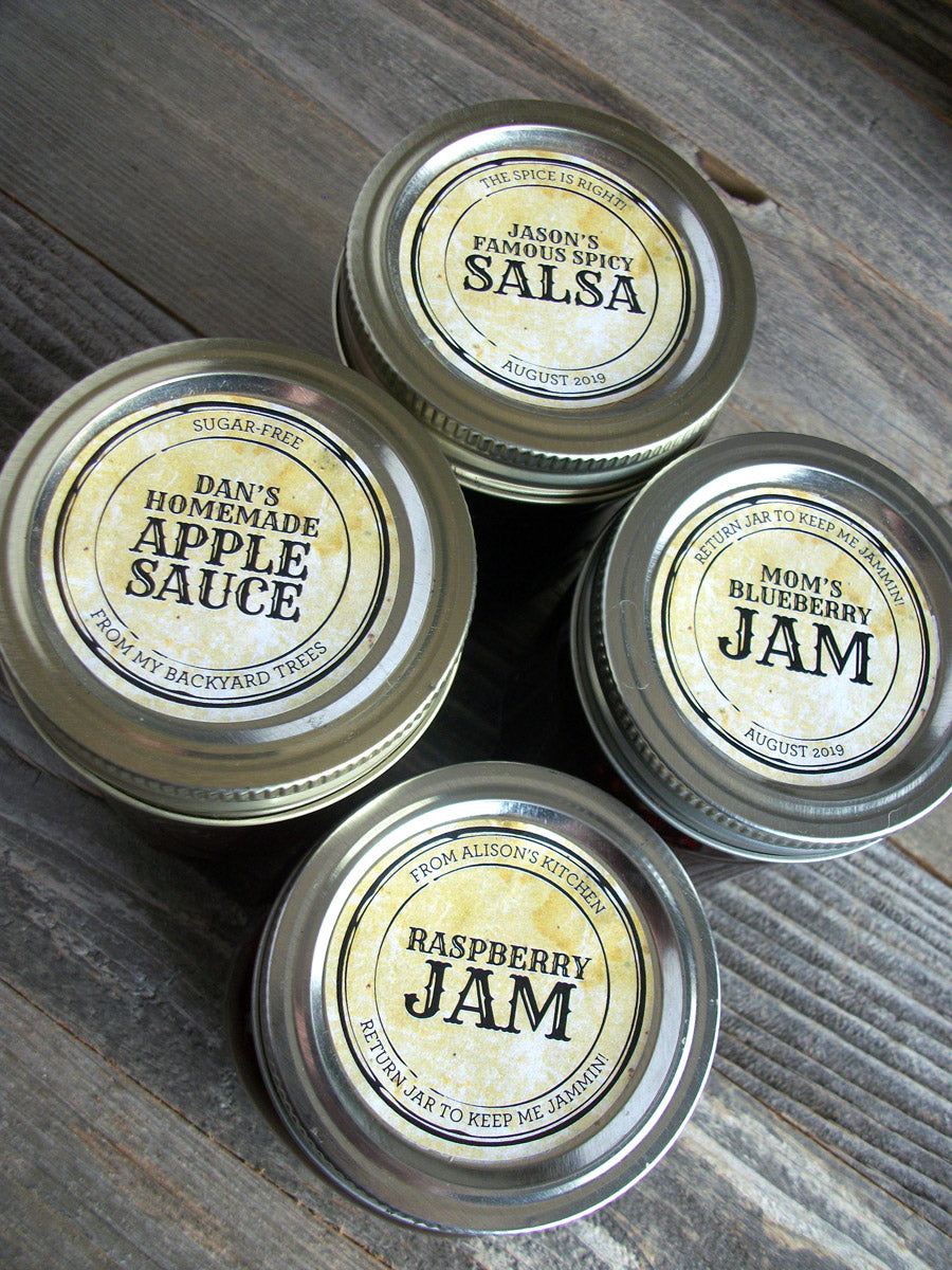 Custom Vintage Apothecary Canning Labels | CanningCrafts.com