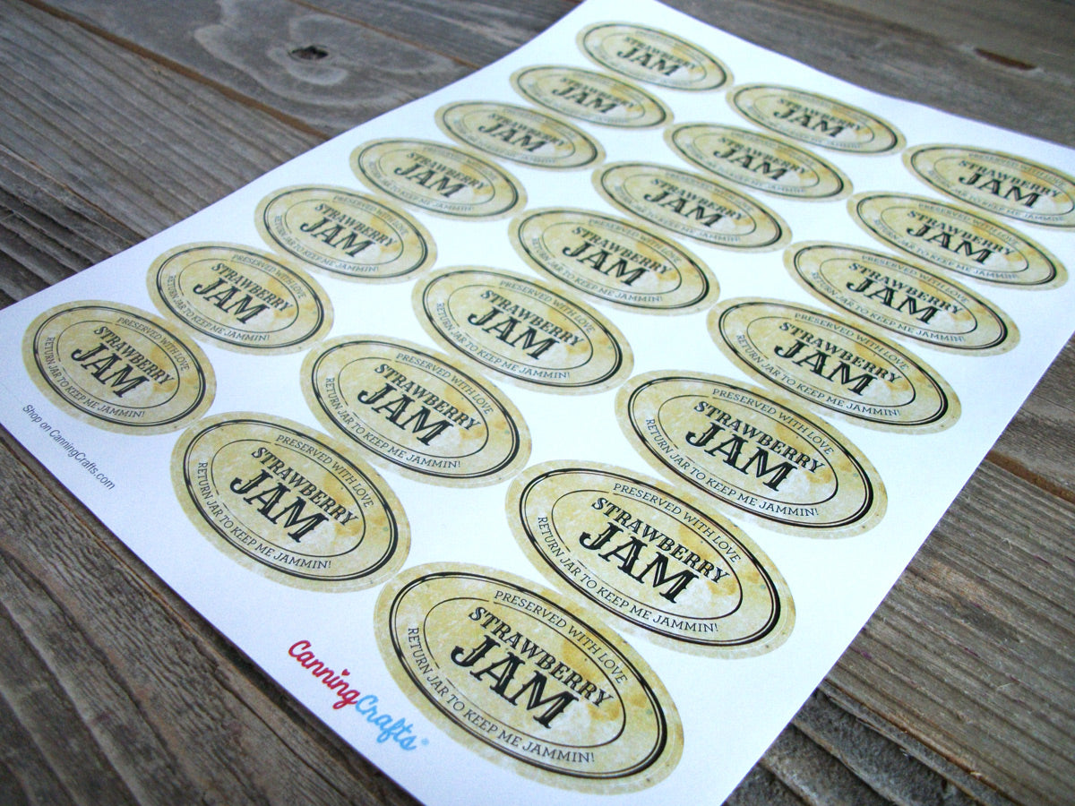 Custom Vintage Apothecary Oval Canning Labels | CanningCrafts.com
