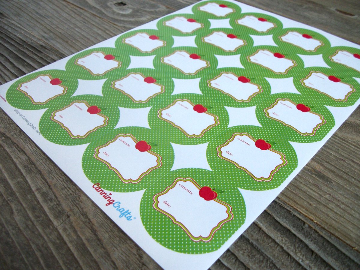 Cute Apple Canning Labels | CanningCrafts.com