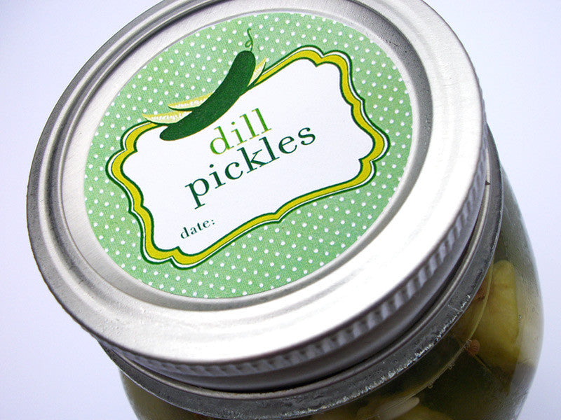 dill pickle canning jar labels | CanningCrafts.com