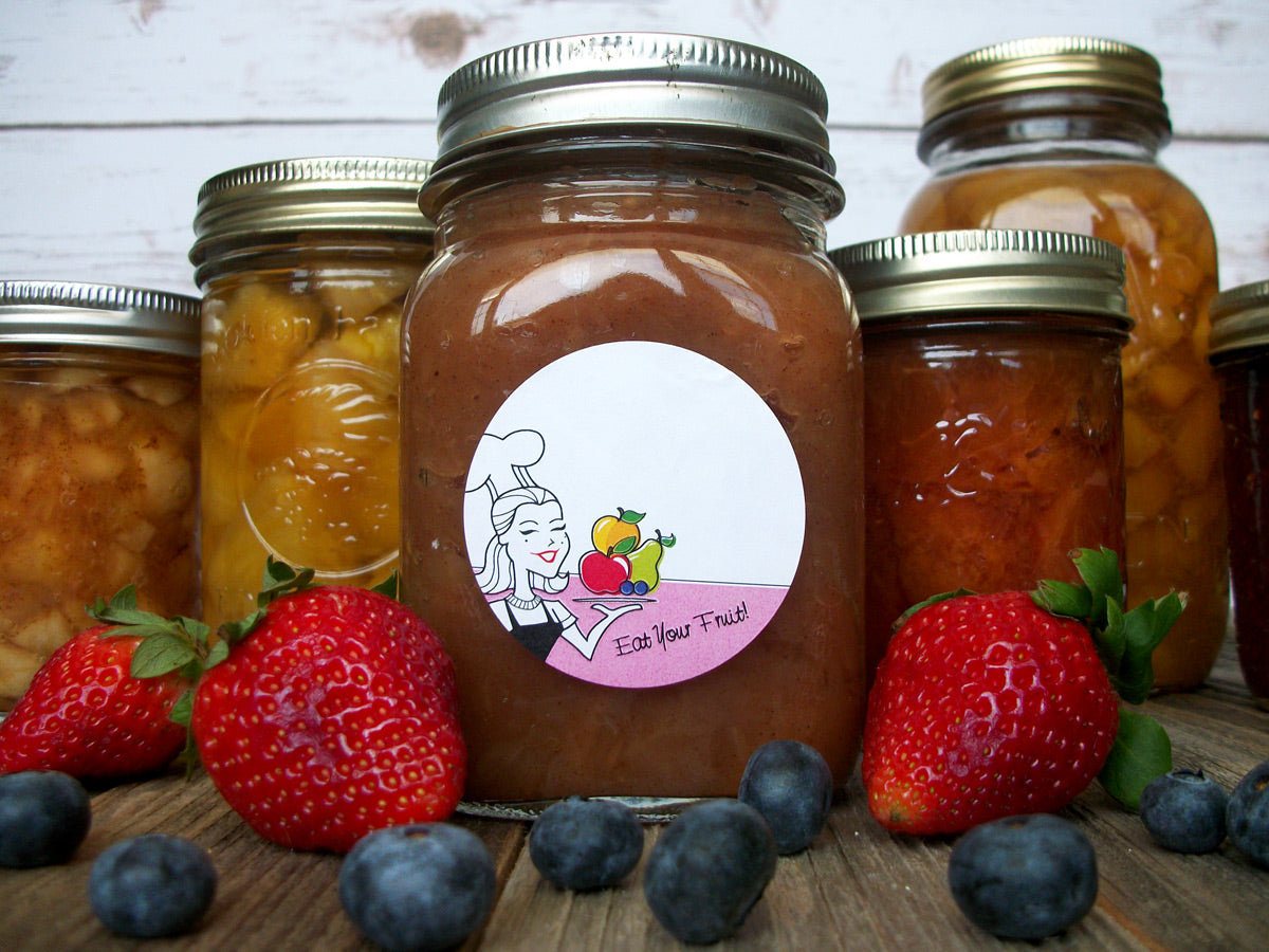 Eat Your Fruit Mason Canning Jar Labels | CanningCrafts.com