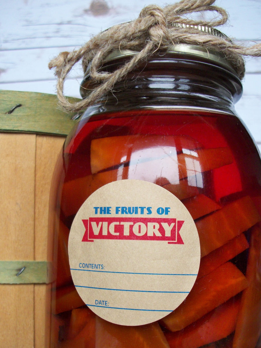 Fruits of victory garden canning labels | CanningCrafts.com
