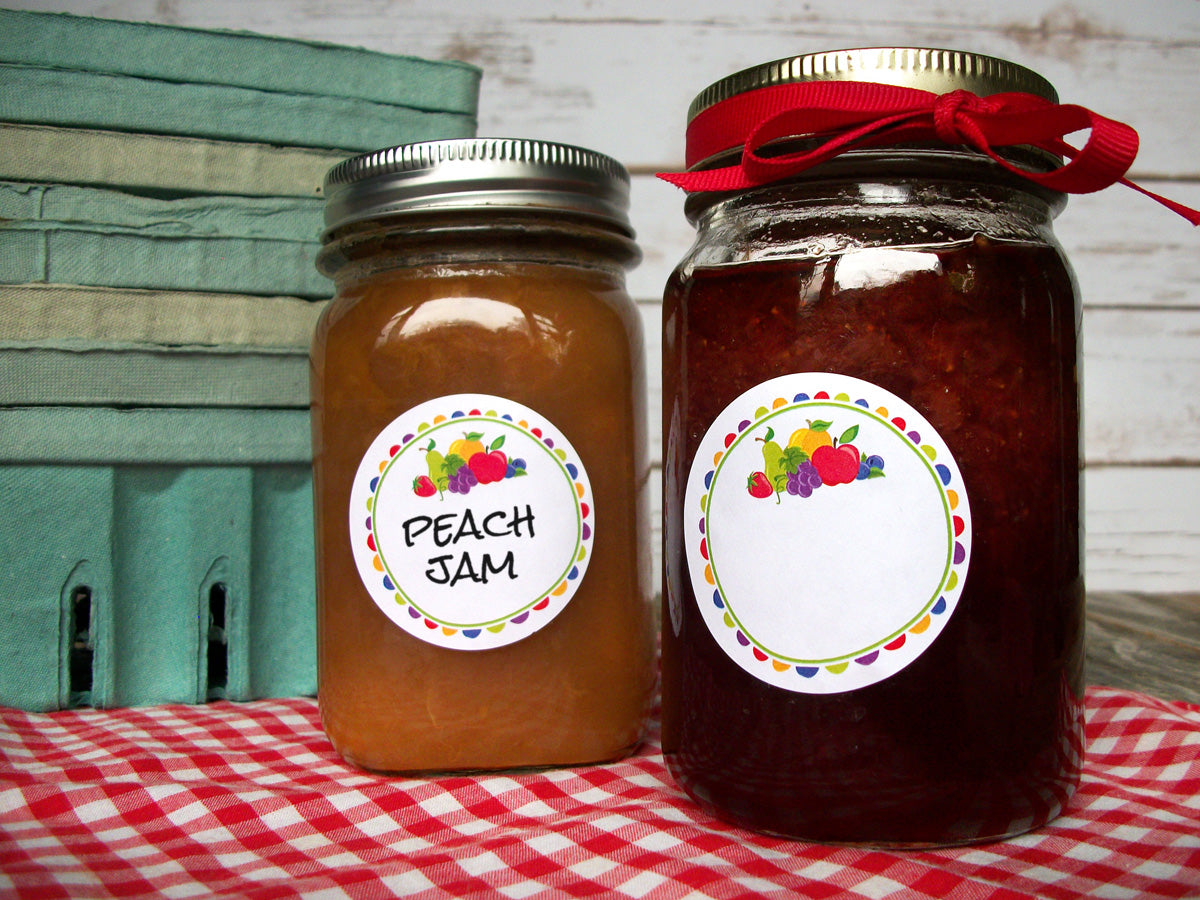 Fun Fruit Jam & Jelly Canning Labels | CanningCrafts.com